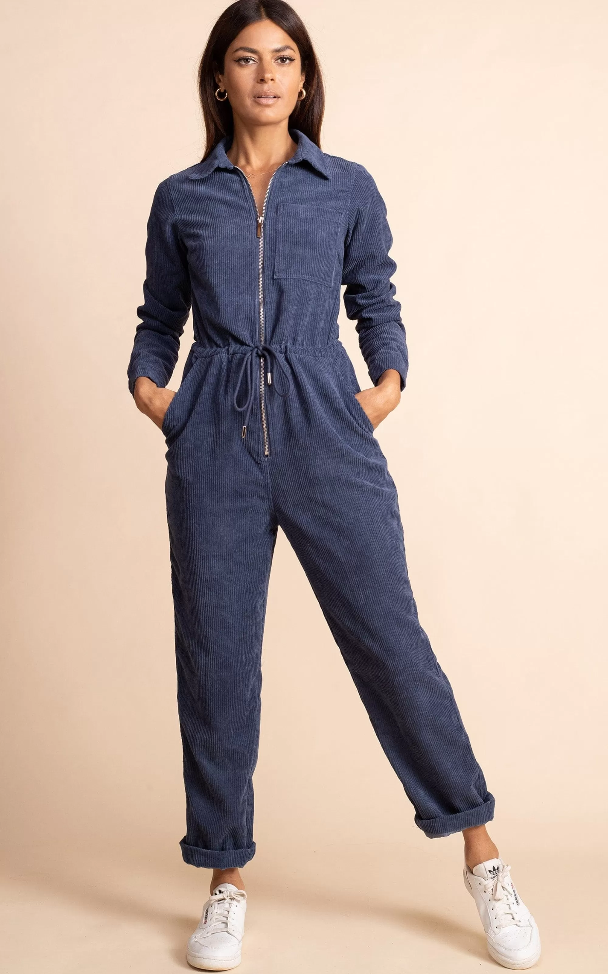 Jumpsuits>Dancing Leopard Blaze Boilersuit In Army Blue