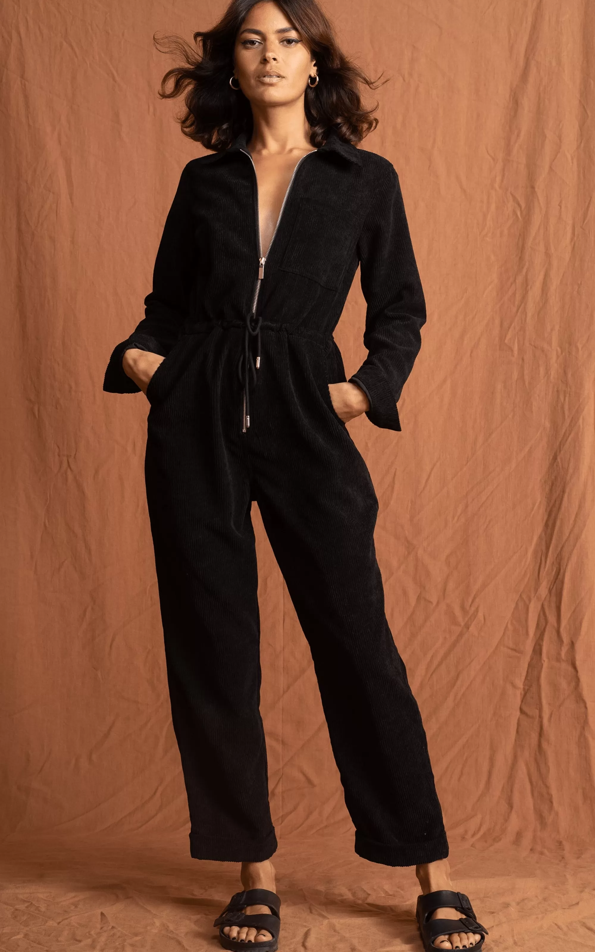 Jumpsuits>Dancing Leopard Blaze Boilersuit In Black