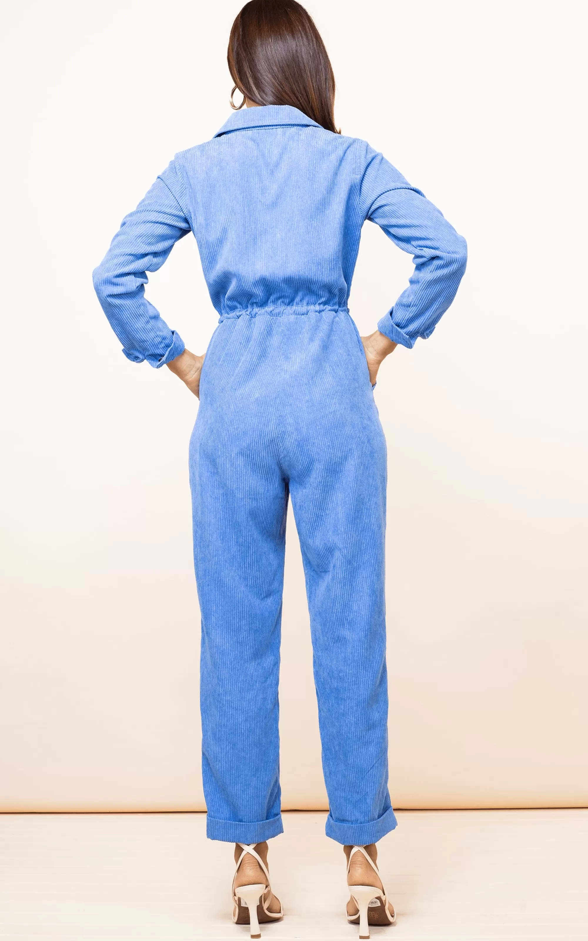 Jumpsuits>Dancing Leopard Blaze Boilersuit In Blue