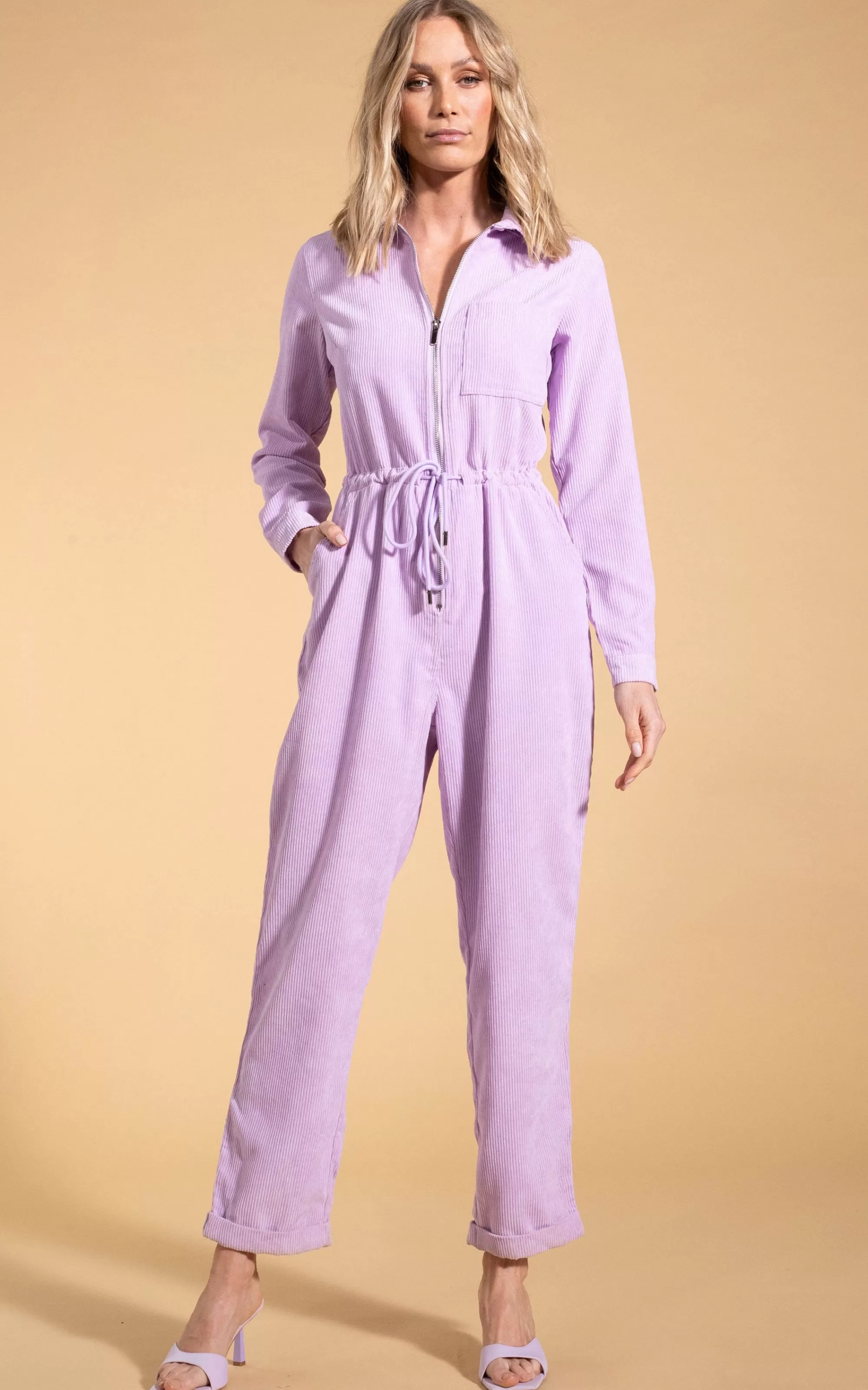 Jumpsuits>Dancing Leopard Blaze Boilersuit In Lilac