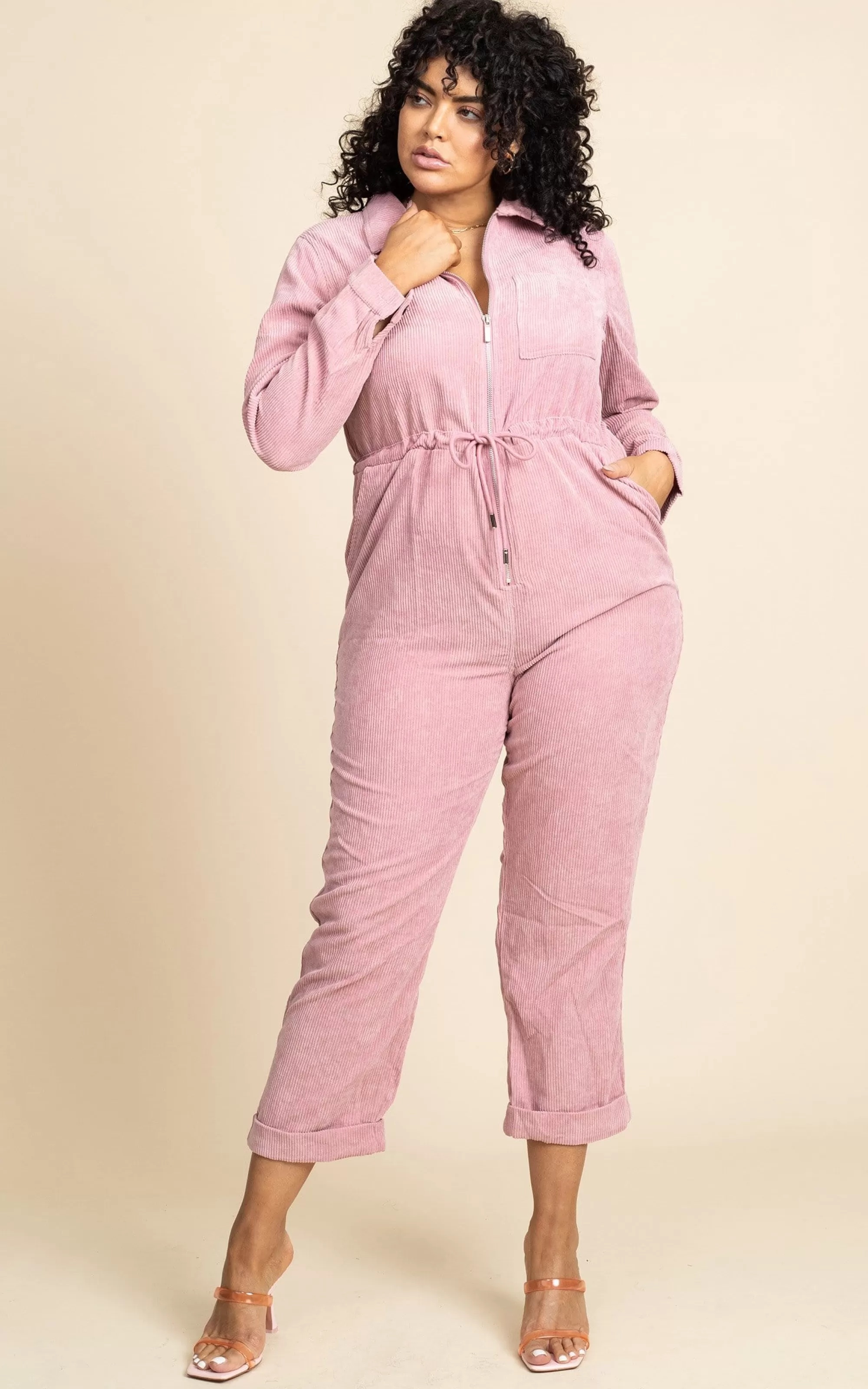 Jumpsuits>Dancing Leopard Blaze Boilersuit In Rose Pink