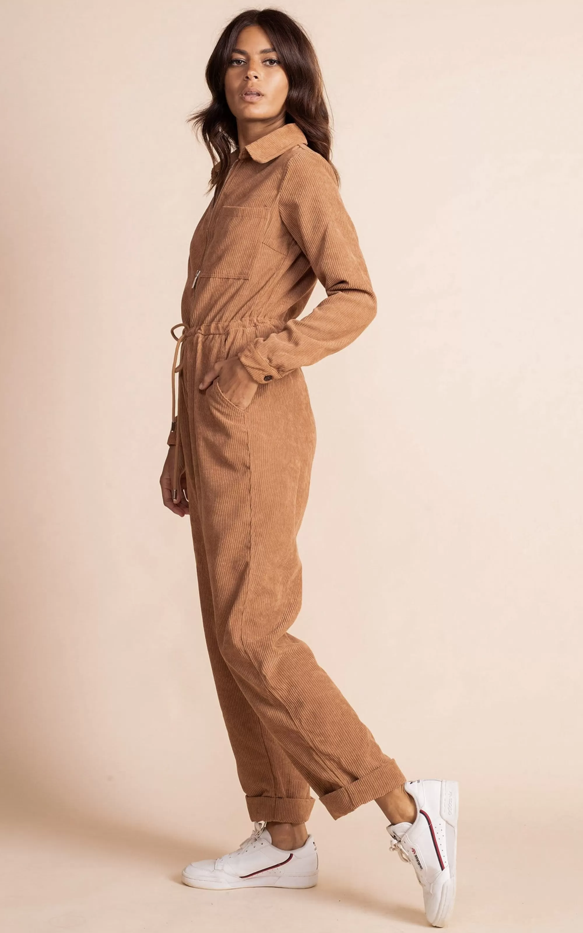 Jumpsuits>Dancing Leopard Blaze Boilersuit In Tan