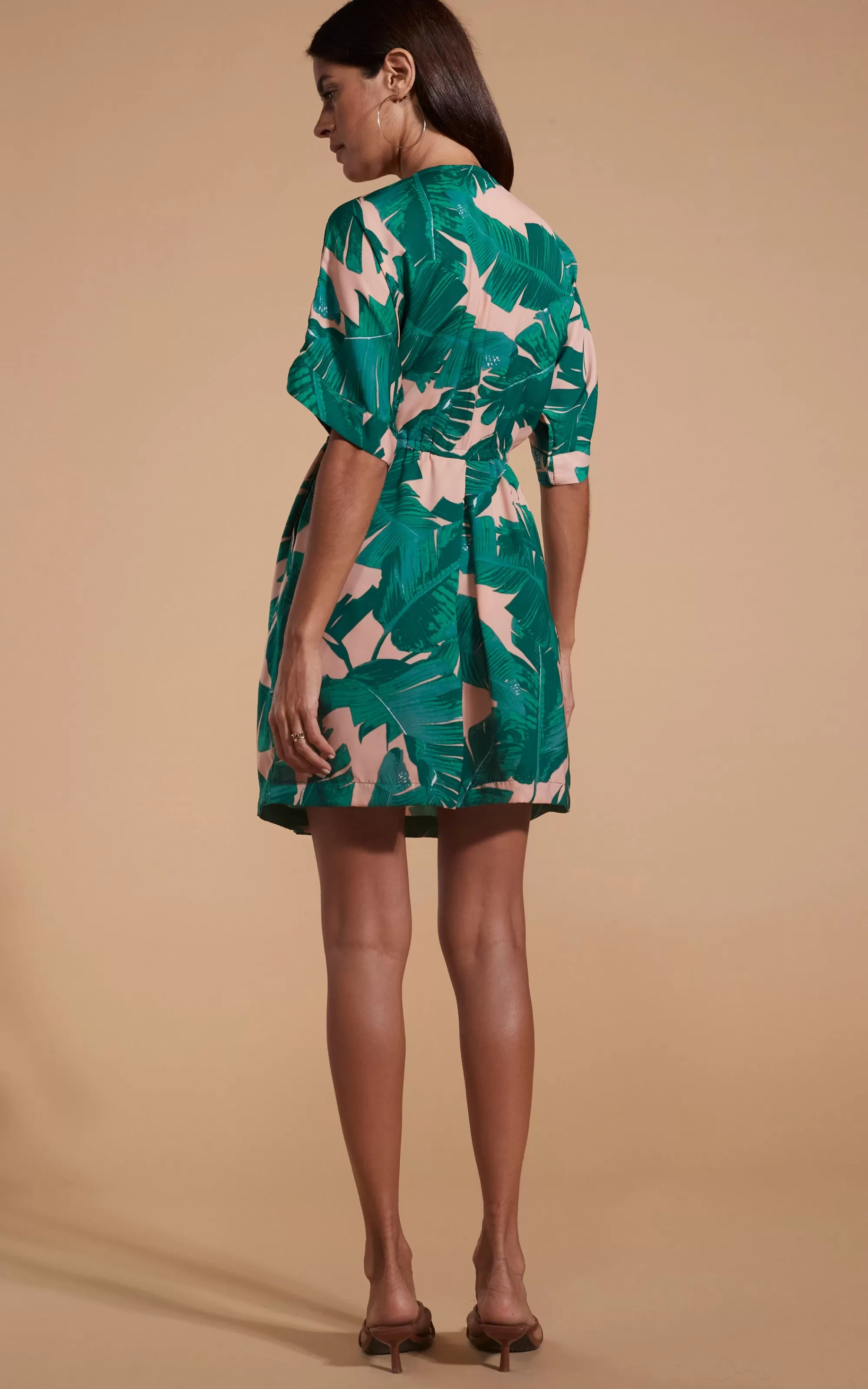 Dresses>Dancing Leopard Coco Loco Dress In Vintage Palm Beige