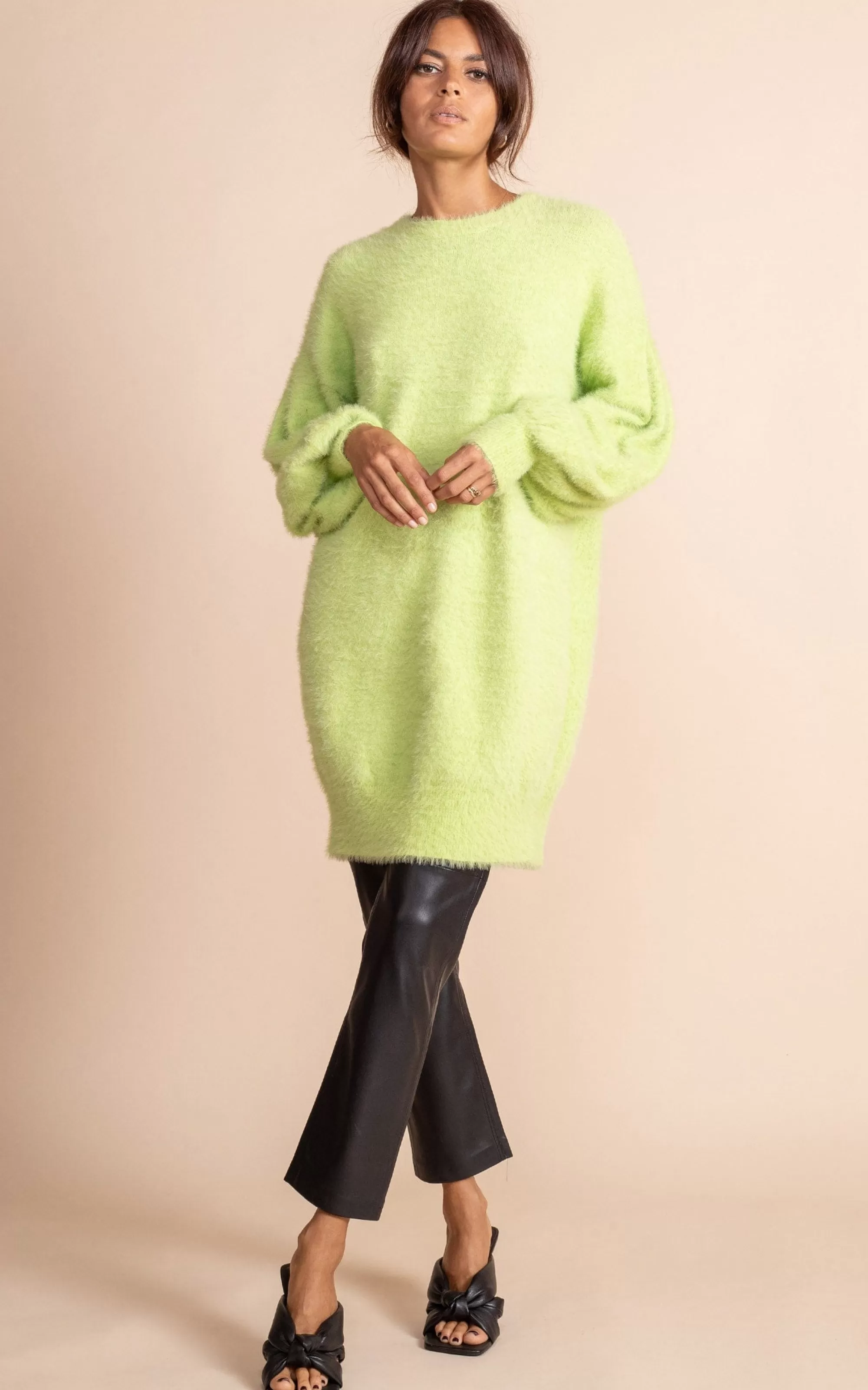 Dresses>Dancing Leopard Maggie Jumper Dress In Sherbert